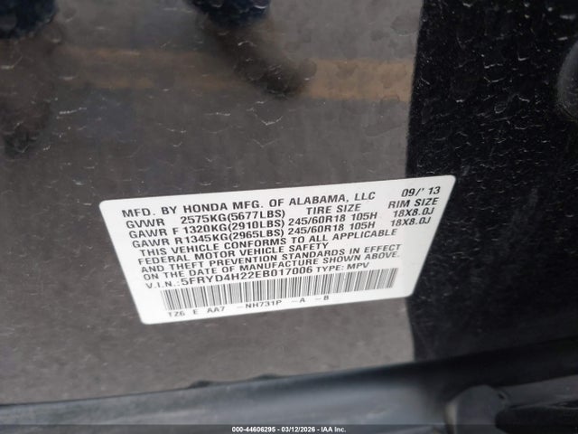 2014 ACURA MDX 5FRYD4H22EB017006 Photo 8