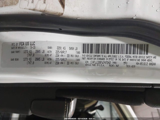 1C4PJLCB9FW747242 Jeep Cherokee Latitude