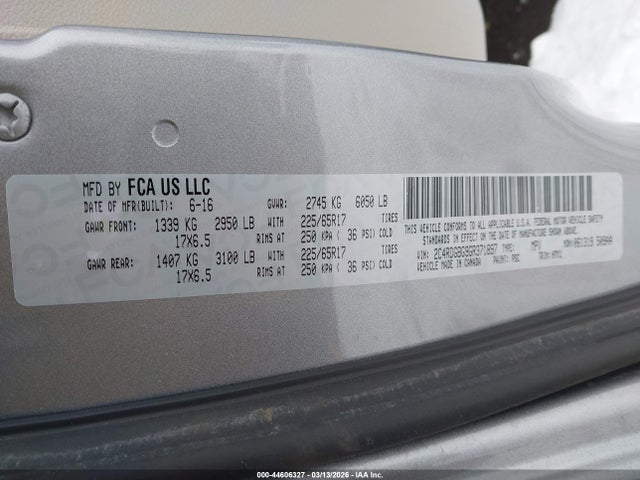 2C4RDGBG9GR371897 Dodge Grand Caravan Se