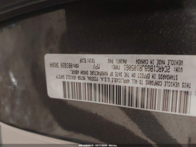 Aukcja sprzedaży 2018 Chrysler Pacifica Touring L, vin: 2C4RC1BG9JR105061, numer aukcji: 44606410