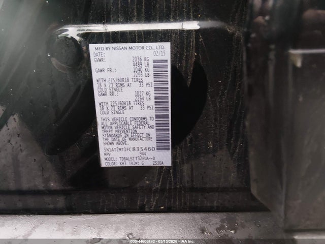 Nissan Rogue Sl 2015 5N1AT2MT1FC835460 Image 9