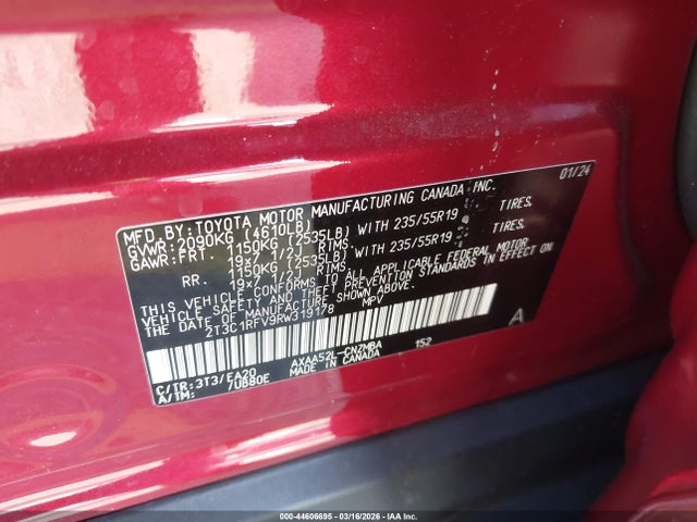 Toyota Rav4 Xle Premium 2024 2T3C1RFV9RW319178 Image 9