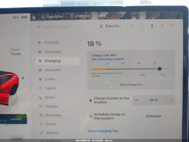 44606745 :رقم المزاد ، 5YJ3E1EB7SF926477 vin ، 2025 Tesla Model 3 Long Range All-wheel Drive مزاد بيع