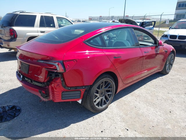 44606745 :رقم المزاد ، 5YJ3E1EB7SF926477 vin ، 2025 Tesla Model 3 Long Range All-wheel Drive مزاد بيع