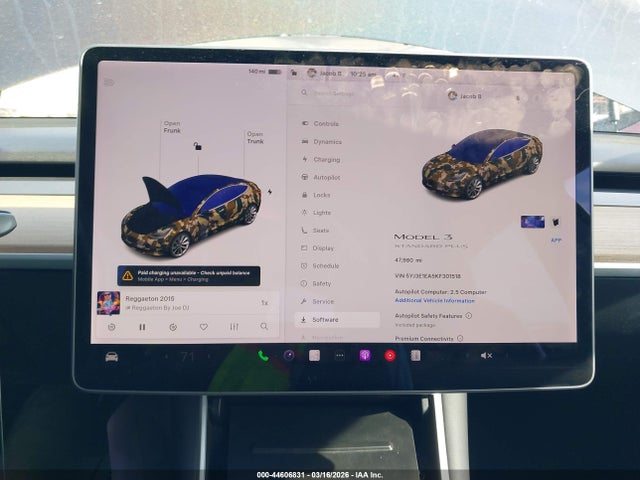 Aukcja sprzedaży 2019 Tesla Model 3 Long Range/mid Range/standard Range/standard Range Plus, vin: 5YJ3E1EA5KF301518, numer aukcji: 44606831