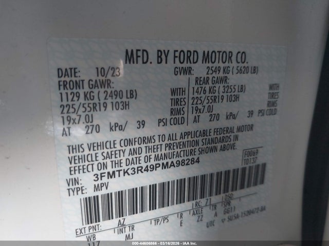 2023 FORD MUSTANG MACH-E 3FMTK3R49PMA98284 Photo 8