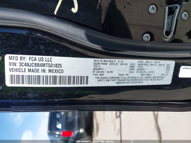 Jeep Compass Latitude Fwd 2021 3C4NJCBB4MT501825 Image 9