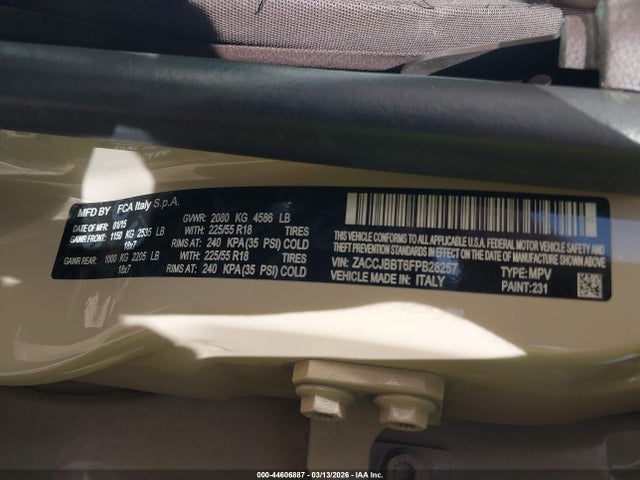 2015 JEEP RENEGADE ZACCJBBT6FPB28257 Photo 8