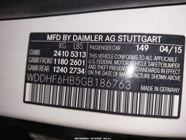 2016 MERCEDES-BENZ E 400 WDDHF6HB5GB186763 Photo 8