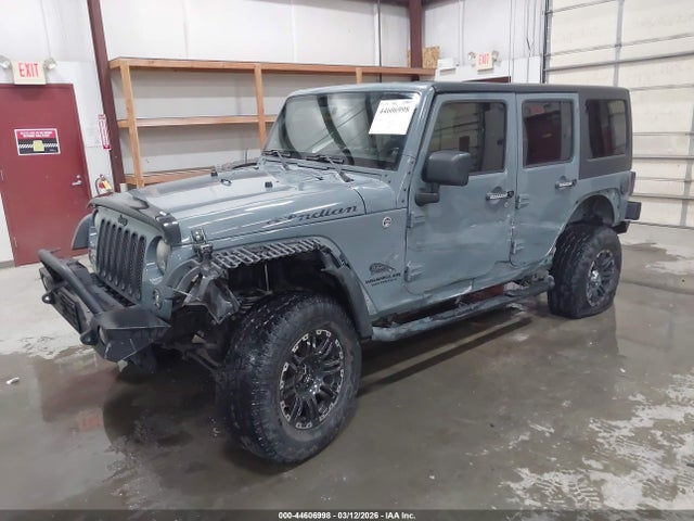 44606998 :رقم المزاد ، 1C4BJWDG3EL198191 vin ، 2014 Jeep Wrangler Unlimited Sport مزاد بيع