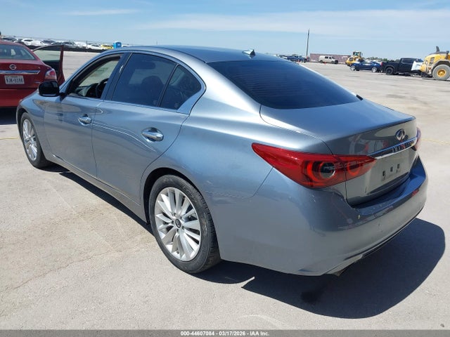 2018 Infiniti Q50 3.0t Luxe მანქანა იყიდება აუქციონზე, vin: JN1EV7AP9JM355404, აუქციონის ნომერი: 44607084