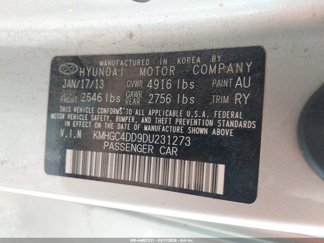 2013 HYUNDAI GENESIS KMHGC4DD9DU231273 Photo 8
