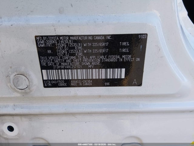 Toyota RAV4 LE 2024 2T3H1RFV4RC257101 Image 9