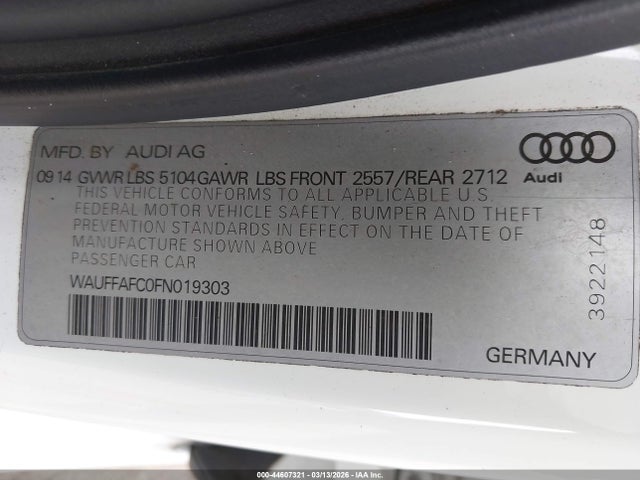 2015 AUDI A6 WAUFFAFC0FN019303 Photo 8