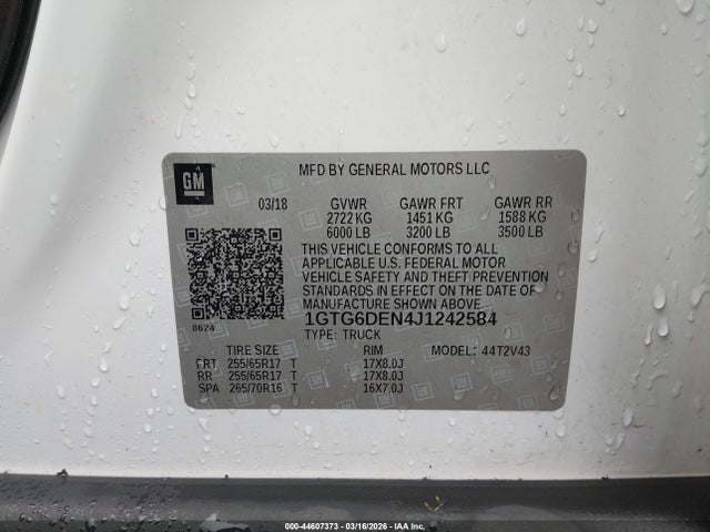 1GTG6DEN4J1242584 GMC Canyon All Terrain W/leather