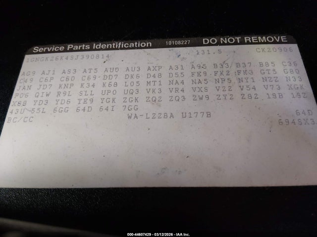 1995 CHEVROLET SUBURBAN 1GNGK26K4SJ390814 Photo 8