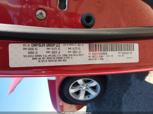 2013 DODGE CHALLENGER 2C3CDYAG6DH536288 Photo 8