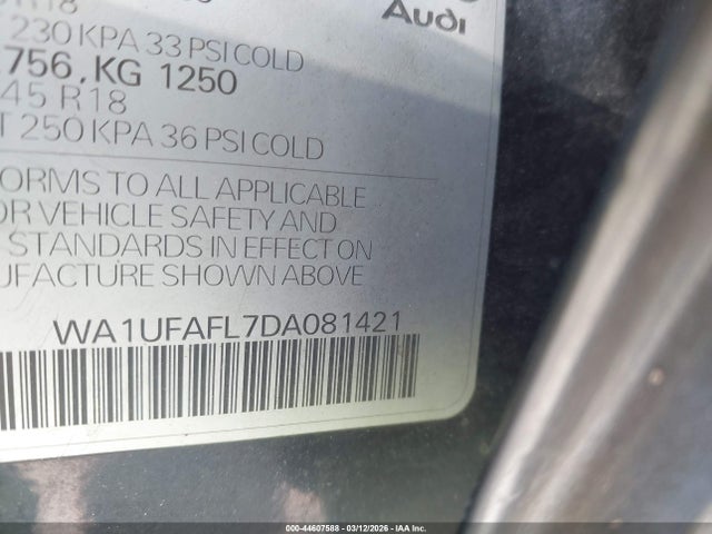 2013 AUDI ALLROAD WA1UFAFL7DA081421 Photo 8