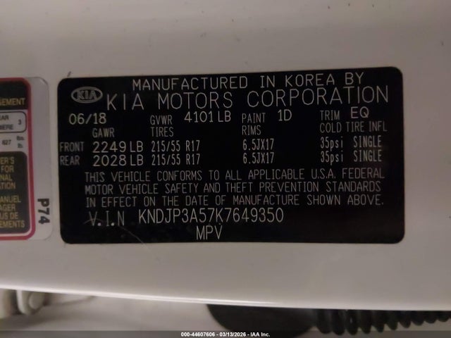 Продажа на аукционе авто 2019 Kia Soul +, vin: KNDJP3A57K7649350, номер лота: 44607606