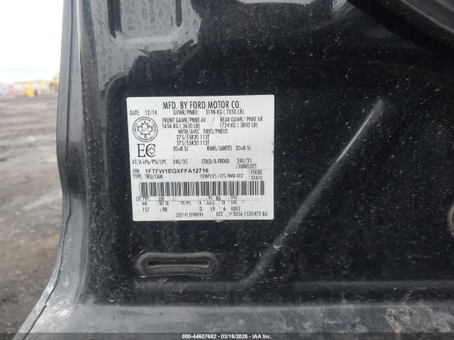 2015 FORD F-150 1FTFW1EGXFFA12716 Photo 8