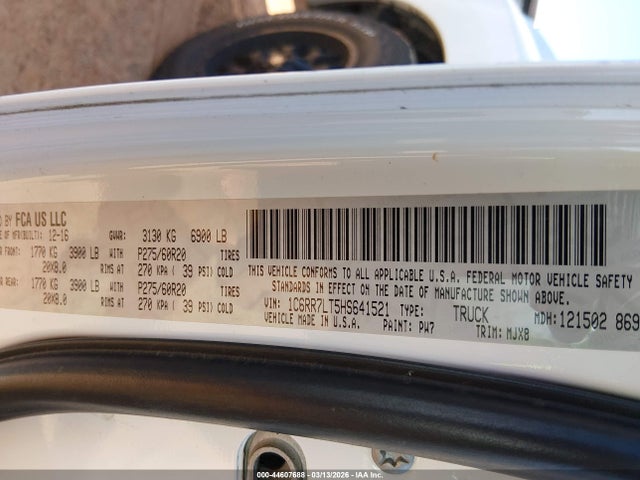 2017 RAM 1500 1C6RR7LT5HS641521 Photo 8