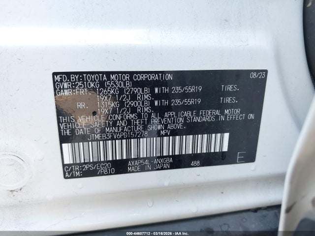 JTMEB3FV6PD157278 Toyota Rav4 Prime Xse