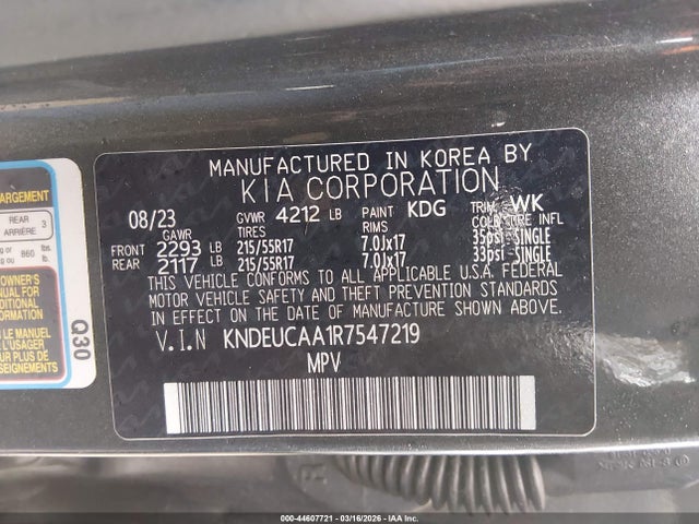 KIA SELTOS S 2024 KNDEUCAA1R7547219 Image 9