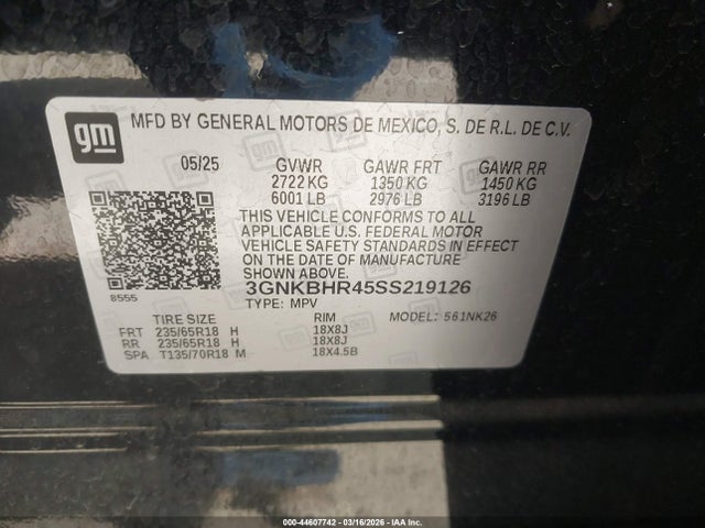 Chevrolet Blazer Awd 2lt 2025 3GNKBHR45SS219126 Image 9