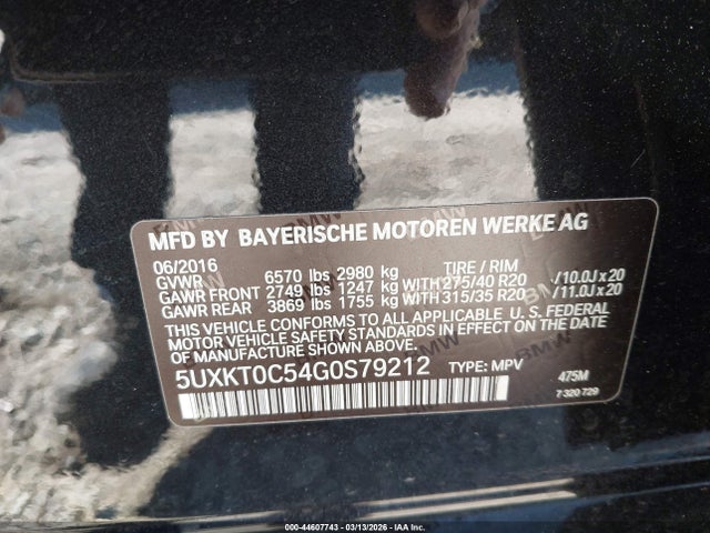 5UXKT0C54G0S79212 BMW X5 Edrive Xdrive40e