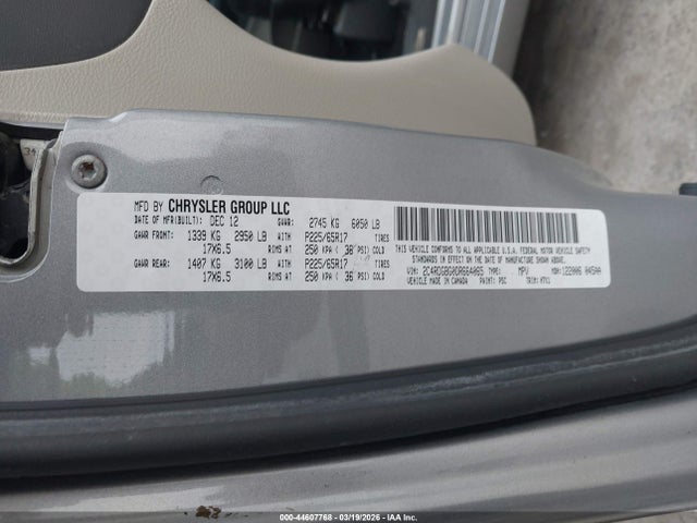 Aukcja sprzedaży 2013 Dodge Grand Caravan Se, vin: 2C4RDGBG0DR664065, numer aukcji: 44607768