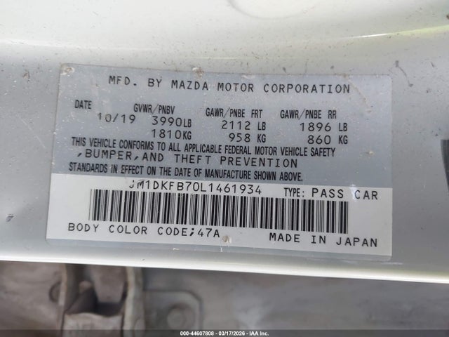 2020 MAZDA CX-3 JM1DKFB70L1461934 Photo 8