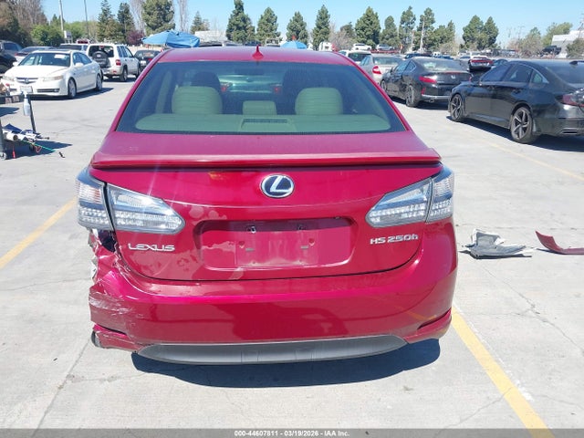 Продажа на аукционе авто 2010 Lexus Hs 250h, vin: JTHBB1BA7A2037243, номер лота: 44607811