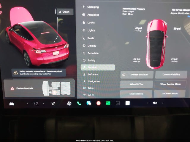 Aukcja sprzedaży 2021 Tesla Model Y Long Range Dual Motor All-wheel Drive, vin: 5YJYGDEE1MF304195, numer aukcji: 44607835