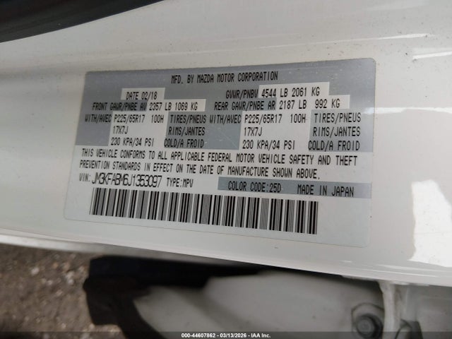JM3KFABM6J1353097 Mazda CX-5 SPORT