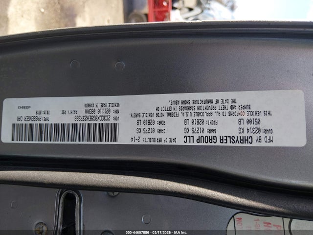 Продажа на аукционе авто 2014 Dodge Charger Se, vin: 2C3CDXBG9EH237386, номер лота: 44607886
