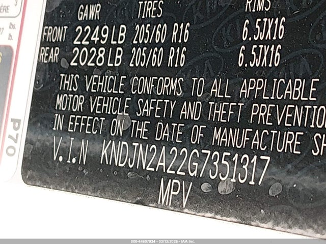 KIA Soul 2016 KNDJN2A22G7351317 Image 9