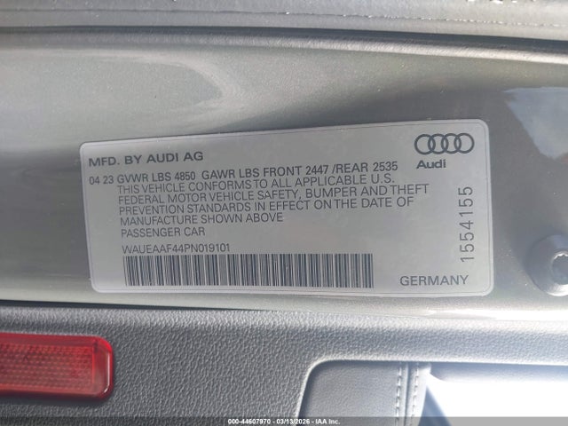 2023 AUDI A4 WAUEAAF44PN019101 Photo 8