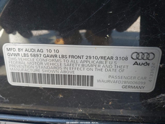 2011 AUDI A8 L WAURVAFD2BN006099 Photo 8