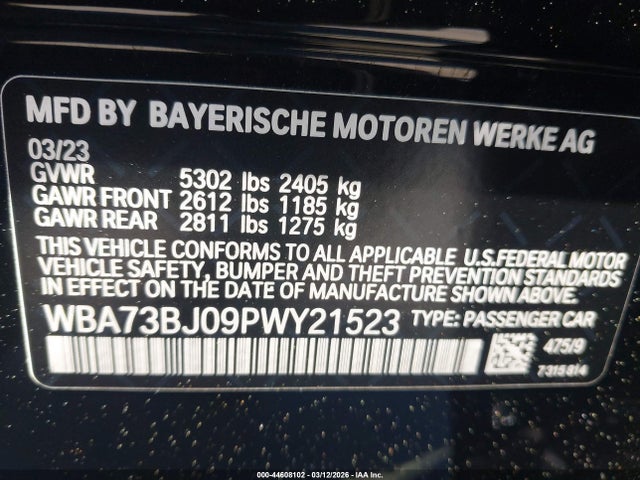 2023 BMW 540 WBA73BJ09PWY21523 Photo 8