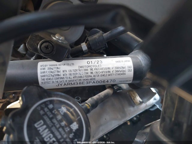 Aukcja sprzedaży 2023 Yamaha Yzfr7, vin: JYARM38E3PA006470, numer aukcji: 44608197