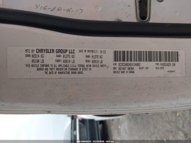Aukcja sprzedaży 2014 Dodge Charger Se, vin: 2C3CDXBGXEH134882, numer aukcji: 44608233
