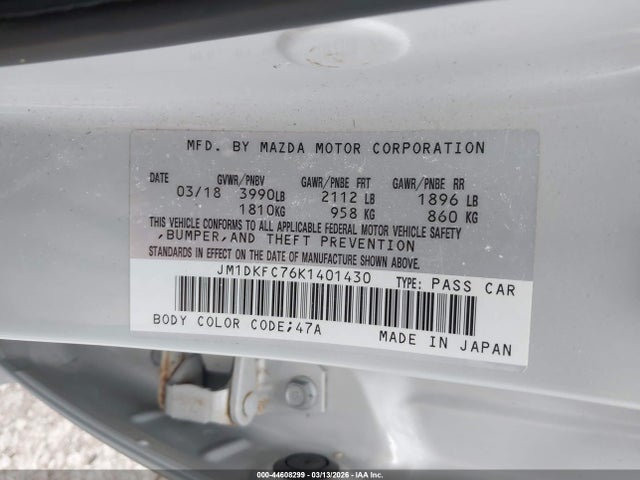 2019 MAZDA CX-3 JM1DKFC76K1401430 Photo 8