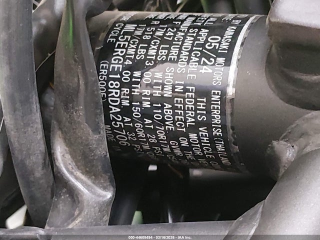 ML5ERGE18RDA25706 Kawasaki Er500