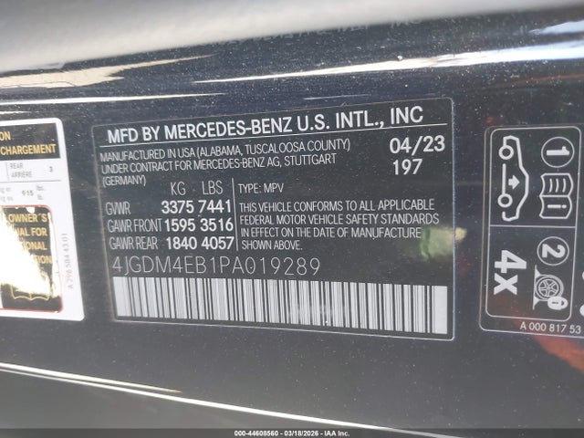 2023 MERCEDES-BENZ EQS 580 SUV 4JGDM4EB1PA019289 Photo 8