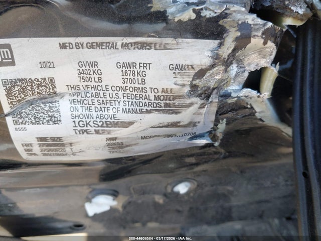 Продажа на аукционе авто 2021 Gmc Yukon 4wd Slt, vin: 1GKS2BKD9MR490300, номер лота: 44608584