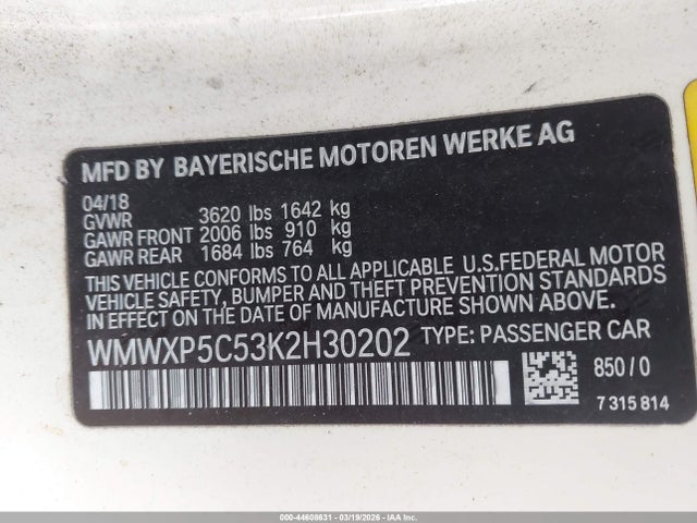 2019 MINI HARDTOP WMWXP5C53K2H30202 Photo 8