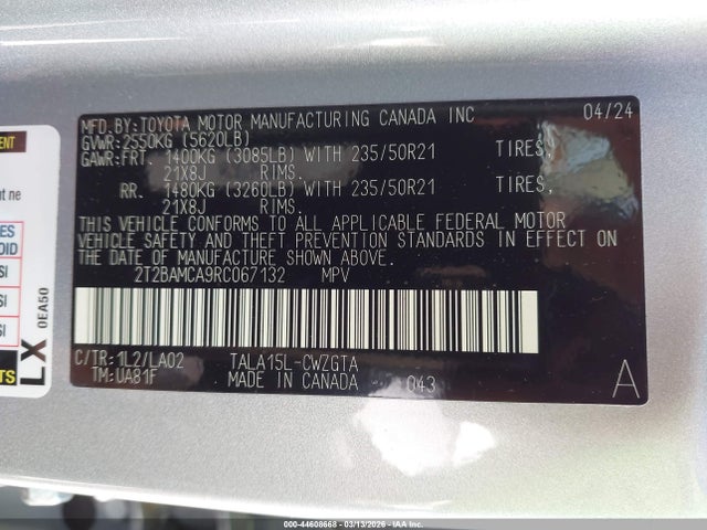 2024 LEXUS RX 350 2T2BAMCA9RC067132 Photo 8