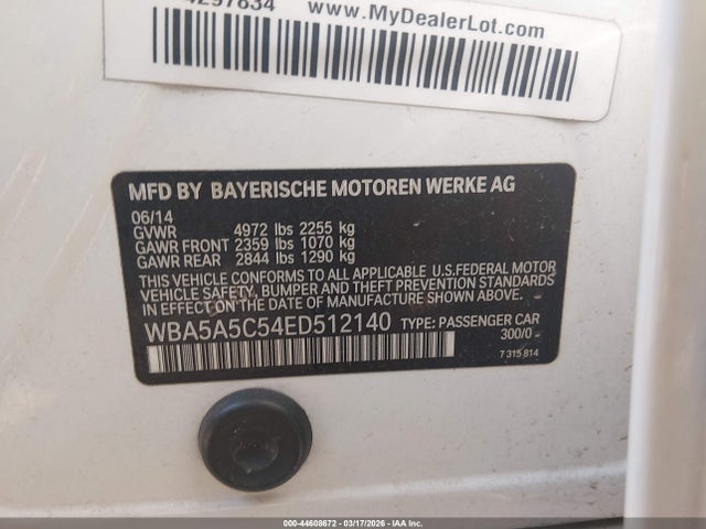 2014 BMW 528I WBA5A5C54ED512140 Photo 8