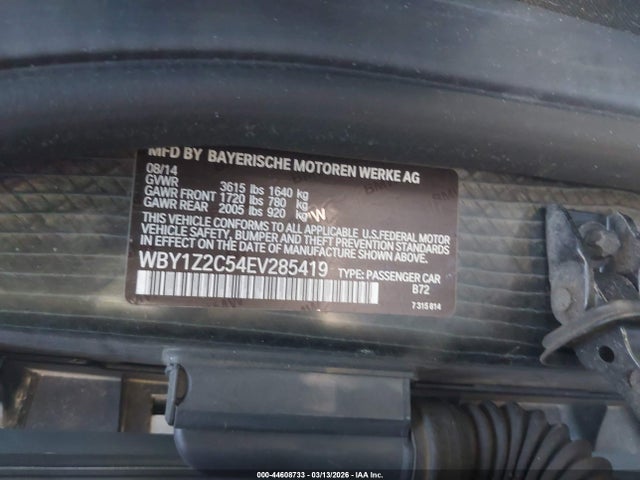 2014 BMW I3 WBY1Z2C54EV285419 Photo 8