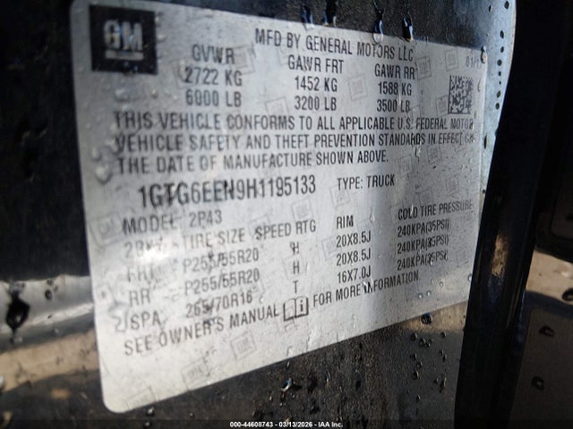1GTG6EEN9H1195133 GMC Canyon Denali